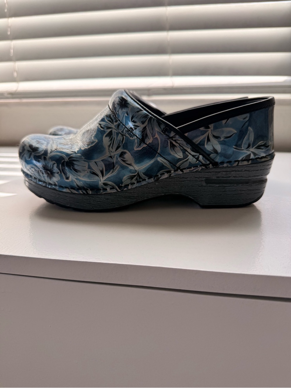 Dansko Blue Floral  Clogs